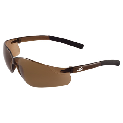 Pavon Brown Lens, Frosted Brown Frame Safety Glasses Frameless