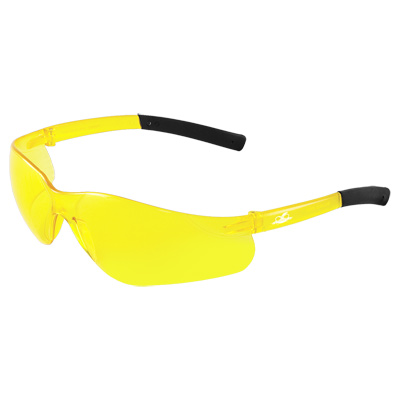 Pavon Yellow Lens, Frosted Yellow Frame Safety Glasses Frameless