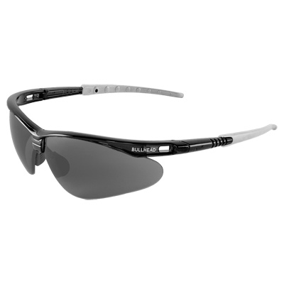 Stinger Smoke Performance Fog Technology Lens, Crystal Black Frame Safety Glasses Vented Half Frame