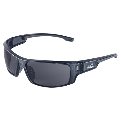 Dorado Dark Smoke Performance Fog Technology Lens, Crystal Black Frame Safety Glasses Full Frame