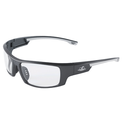 Dorado Clear Anti-Fog Lens, Shiny Pearl Gray Frame Safety Glasses Full Frame