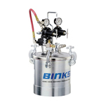 BInKS 83C-210 Single Regulator Pressure Feed Paint Container, 2.8 gal, 0 to 80 psi, Steel