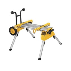 Black+Decker DeWALT DW7440RS Portable Rolling Table Saw Stand, For Use With DW744X Job Site Table Saw, Aluminum, Yellow