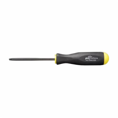Bondhus 10602 Standard Screwdriver, 0.05 in BallDriver Point, 4.1 in OAL, Thermoplastic/Soft Rubber Handle, ProGuard