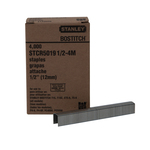 Bostitch PowerCrown STCR50191/2-4M STCR 2619 Heavy Duty Staples, 1/2 in L Leg, Chisel Point, High Carbon Steel, 7/16 in W Crown