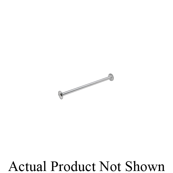 Bradley 953-036000 Standard Straight Shower Curtain Rod, 1 in Dia Rod, Stainless Steel, Satin