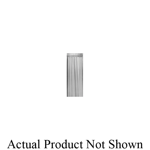 Bradley BradEX 9537-367200 Standard Antimicrobial Shower Curtain, 36 in W x 0.14 in THK, PVC Vinyl Fabric, White, Domestic