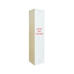 Bradley Lenox EPFT-S1260-202 End Panel, For Use With Flat Top Standard or Z Locker, HDPE, Beige