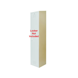 Bradley Lenox EPST-S1260-202 End Panel, For Use With Slope Top Standard or Z Locker, HDPE, Beige