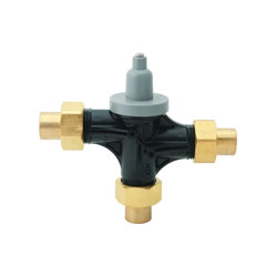 Bradley Navigator S59-4016S Point-of-Use Thermostatic Mixing Valve, 3/4 in, C, 125 psi, 15 gpm, Brass Body, Domestic