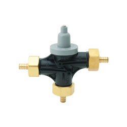 Bradley Navigator S59-4016X Point-of-Use Thermostatic Mixing Valve, 1/2 in, PEX, 125 psi, 11 gpm, Brass Body, Domestic