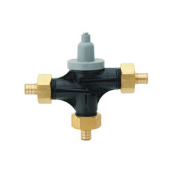 Bradley Navigator S59-4016Y Point-of-Use Thermostatic Mixing Valve, 3/4 in, PEX, 125 psi, 11 gpm, Brass Body, Domestic