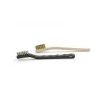 BRM 93AB250 Scratch Brush, 1/2 in Brush, 7-1/4 in OAL, Brass Trim