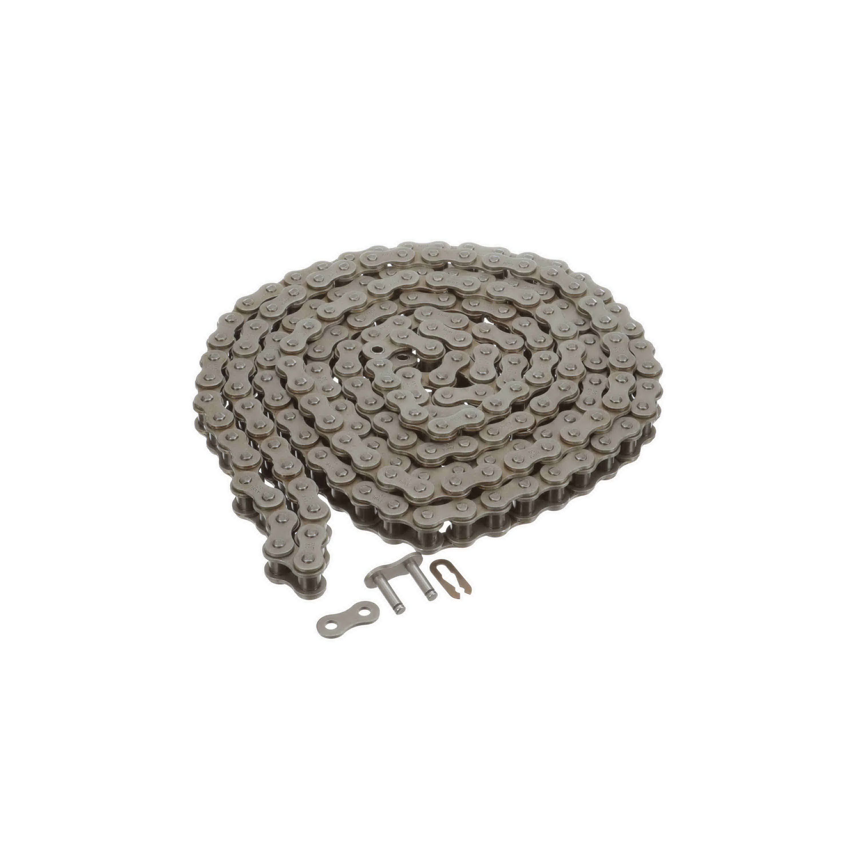 Browning 1293513 Standard Riveted Roller Chain, 5/8 in Pitch, 0.4 in Dia x 3/8 in W Roller, Steel