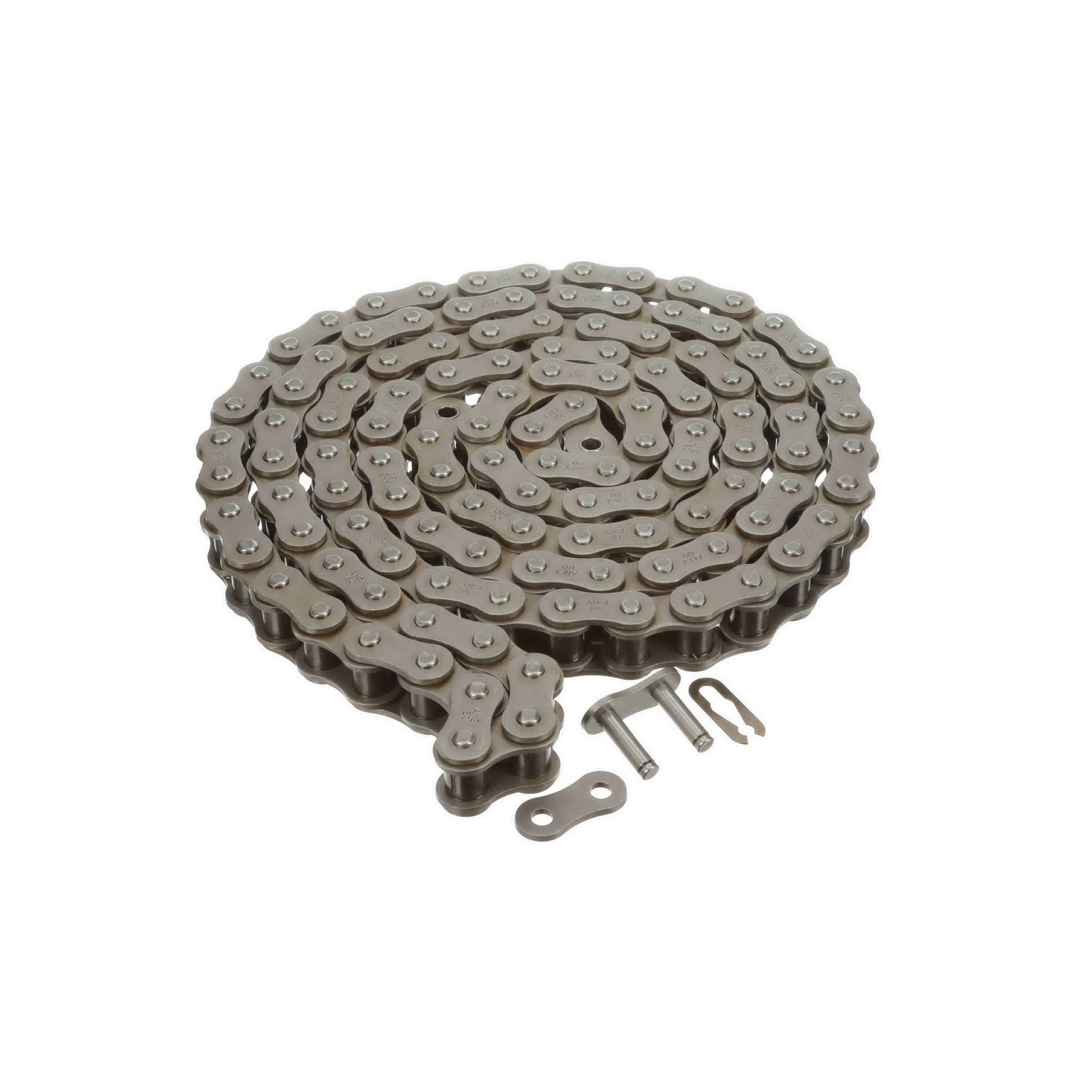 Browning 1293570 Standard Riveted Roller Chain, 1 in Pitch, 5/8 in Dia x 5/8 in W Roller, Steel