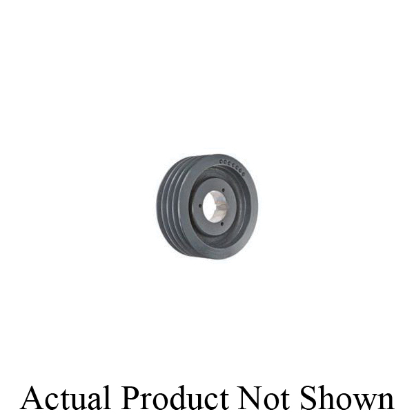 Browning 1001817 TB Series Type 13 Web Multiple Sheave With Split Taper Bushing, 1/2 to 1-3/4 in Split Taper Bore, 5-3/4 in OD, 4 Grooves, 5.2 in (A)/5.7 in (B) Dia Pitch, 3-1/4 in W Face