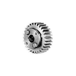 Browning 1213719 Type 5 Spur Gear With Type H Split Taper Bushing, 12 Diametral Pitch, 14.5 deg Pressure Angle, 3/4 in W Face, 42 Teeth, 3-1/2 in Dia Pitch, 3/8 to 1-1/2 in Dia Bore, Steel