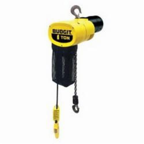 Budgit Hoists BEHC0116 Electric Chain Hoist, 1 ton Load, 30 ft H Lifting, 1 hp Power Rating, 115/230 VAC