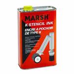 C.H.Hanson 12164 All Purpose Stencil Ink, 1 qt Can, Black