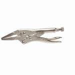 PALMGREN 70650 Locking Plier, 2 in Nominal, Manual Locking, 3/8 in W Alloy Steel Long Nose Jaw, 6 in OAL, ASME Specified
