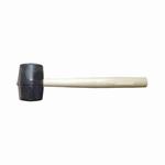 C.S. Osborne 197-2 Mallet, 12 in OAL, 2 in, 13 oz Rubber Head, Hardwood Handle