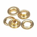 C.S. Osborne G1-2 G1 Series Plain Rim Grommet Kit, Brass