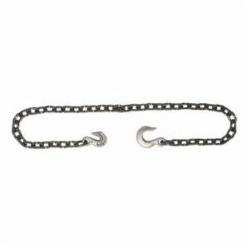 Campbell 1005505 System 3 Welded Log Chain With Grab Hook and Slip Hook, Single Jack Link, 3/8 in Trade, 30 Grade, 14 ft L, 2650 lb Load