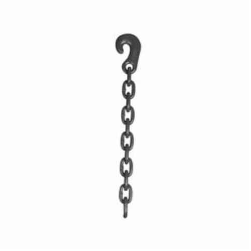 Campbell 2011295 Welded Proof Winch Line Chain With Winch Hook One End, Single Loop/Straight Link, 43163 in Trade, 18 in L, 23000 lb Load