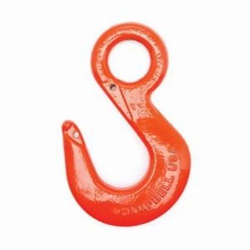 Campbell 3913205IL C-1010-S Eye Hoist Hook, #32 Trade, 10 ton Load, Regular Eye Attachment, Drop Forged Carbon Steel