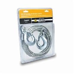 Campbell 5977206CBL Security Cable With Swaged Eye On One End, 3/16 in Cable, 6 ft L, 7 x 7 Strand, 840 lb Load, Galvanized Steel