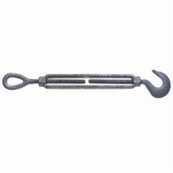 Campbell 6250101 778-G Turnbuckle, Hook/Eye, 1/4 in Thread, 400 lb Working, 4 in Take Up, 7-3/16 in L Close, Drop Forged Carbon Steel