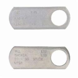Campbell 7503506C Flanged Closed Field ID Tag, For Use With Sling Chains, 1-1/16 in Dia Hole, 4-1/8 in L x 1-1/2 in W x 5/32 in THK