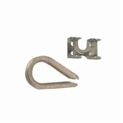 Campbell B7679035 Rope Clamp With Thimble, For Use With 1/4 to 3/8 in Rope, Steel