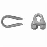 Covert T7670669 Heavy Wire Rope Thimble, 5/8 in Dia Wire Rope, Malleable Iron, Electro-Galvanized