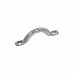 Campbell T7691800 Footman Rope Loop, 1/2 in, 1/4 in Dia, 1-3/4 in L Inside Loop, 2-3/4 in L, Die Cast Metal, Silver