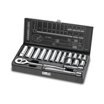 Channellock 38181 Socket Set, 18 Pieces