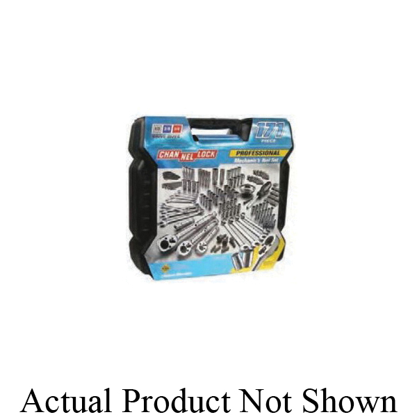 Channellock 39053 Mechanic's Tool Kit, Plastic Case Tool Storage, 171 Pieces