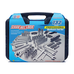 Channellock 39067 Mechanic's Tool Set, Case Tool Storage, 6-Point, 132 Pieces
