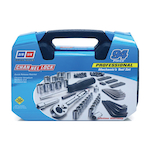 Channellock 39070 Mechanic's Tool Set, Case Tool Storage, 6-Point, 94 Pieces