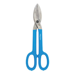 Channellock 612TS Straight Cut Tinner Snip, 20 ga Rolled Steel Cutting, 3 in L of Cut, Tin Snip, Forged Alloy Steel Blade, Plastisol Grip