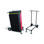 CHECKERS LINEBACKER CT4W-ST Cable Protector Transport Cart, 32 in L x 26 in W x 42-1/2 in H, Black