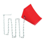 CHECKERS MS1602-1-10 Economy Dock Chain, For Use With UC Wheel Chock, 10 ft L Chain