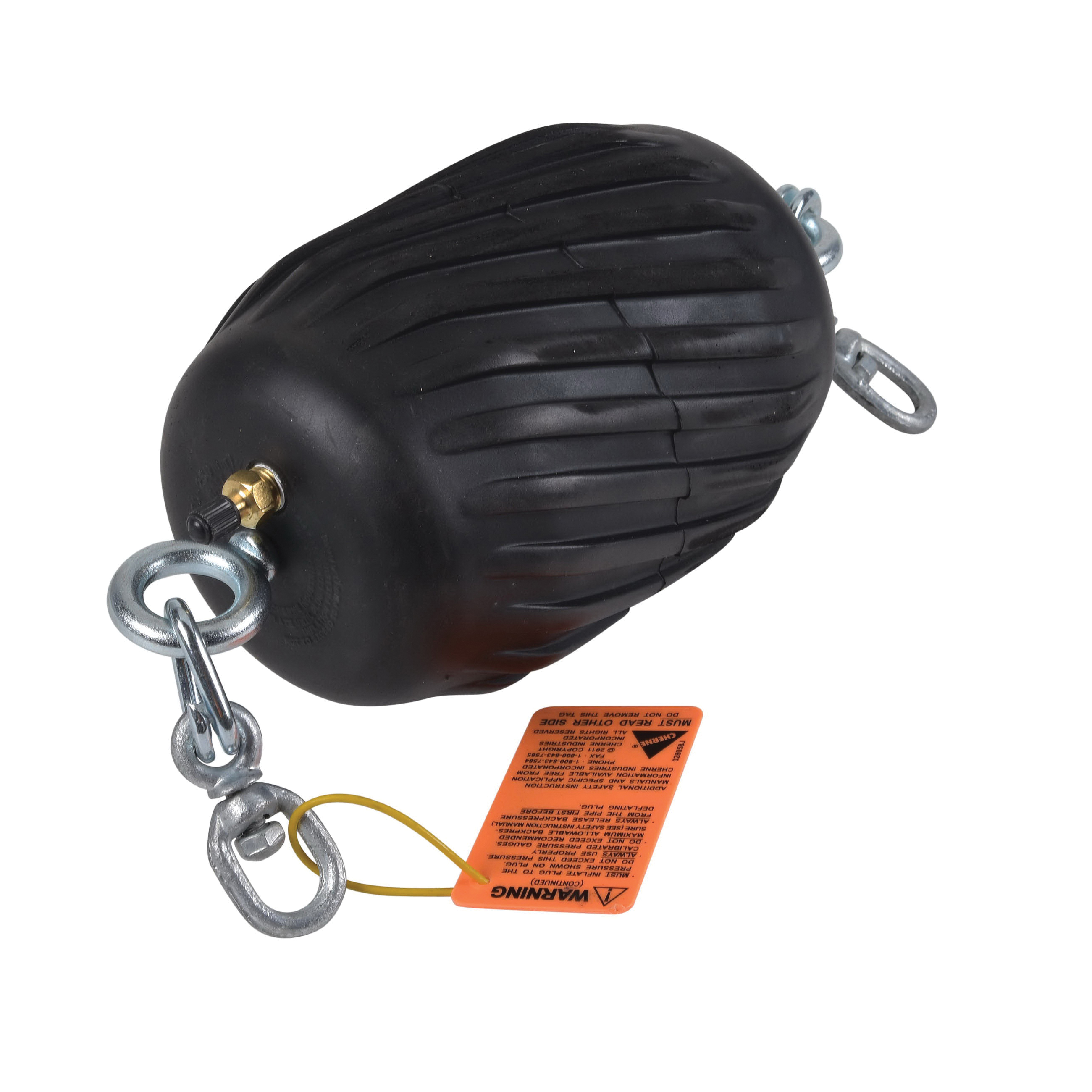 Cherne Jet-Ball 254207 Pipeline Cleaning Ball, 4 to 8 in Nominal, Natural Rubber