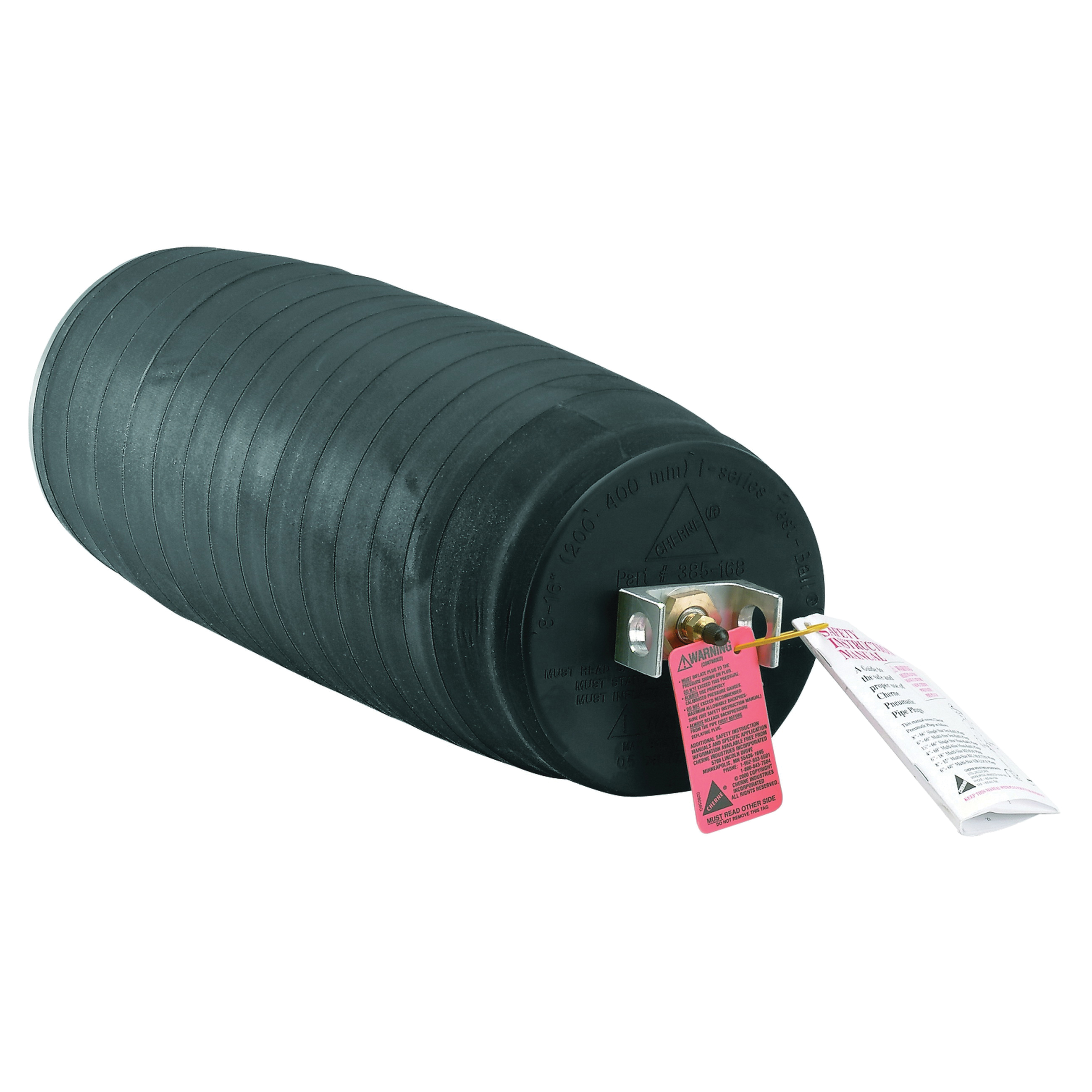 Cherne I-Series Test-Ball 310488 Pneumatic Pipe Plug With RDP, 24 to 48 in Nominal, Natural Rubber