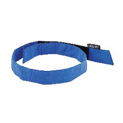 Chill-Its 12317 6705 Evaporative Cooling Bandana, Universal, Solid Blue, Polymer, Hook and Loop Closure