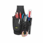 CLC 1501 4-Pocket Tool and Cell Phone Holder, Fabric/Polyester, Black
