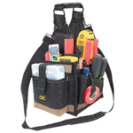CLC 1526 Tool Carrier Bag, 600D Polyester Fabric, Black/Tan