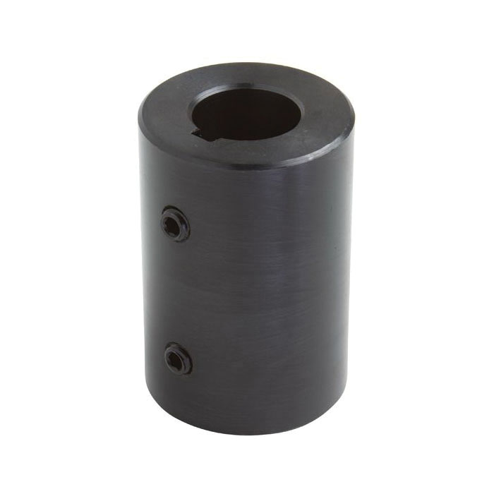 Climax GRC-050-KW Setscrew Rigid Coupling With 1/8 x 1/16 in Keyway, 1/2 in Dia Bore, 1 in OD, 1-1/2 in OAL, 90 in-lb Torque
