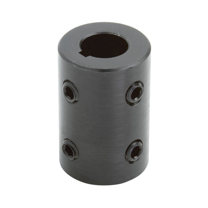 Climax MRC-10-KW4H@90 Setscrew Rigid Coupling With 3 x 1.8 mm Keyway, 10 mm Dia Bore, 19 mm OD, 25 mm OAL, 41 in-lb Torque