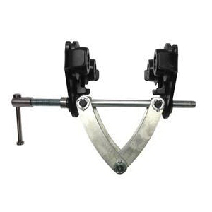 CM 05500024 CTP Adjustable Trolley Clamp, 1 ton Load, 2-1/4 to 6 in Jaw, Steel, Nut Handle Locking